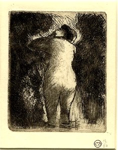Pissarro - Baigneuse vue de dos, WA1952.6.633
