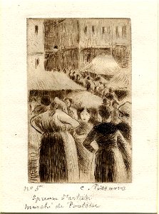 Pissarro - Marché de Pontoise, WA1952.6.585