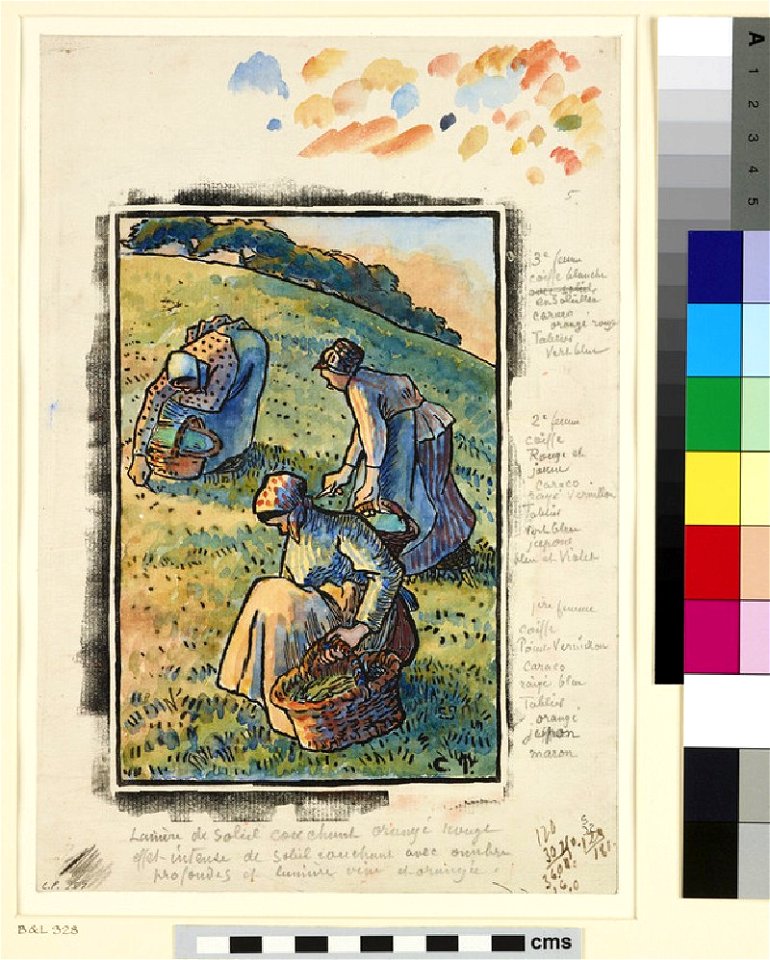 Pissarro - Women weeding the grass, WA1952.6.446