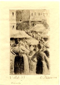 Pissarro - Marché de Pontoise, WA2003.524