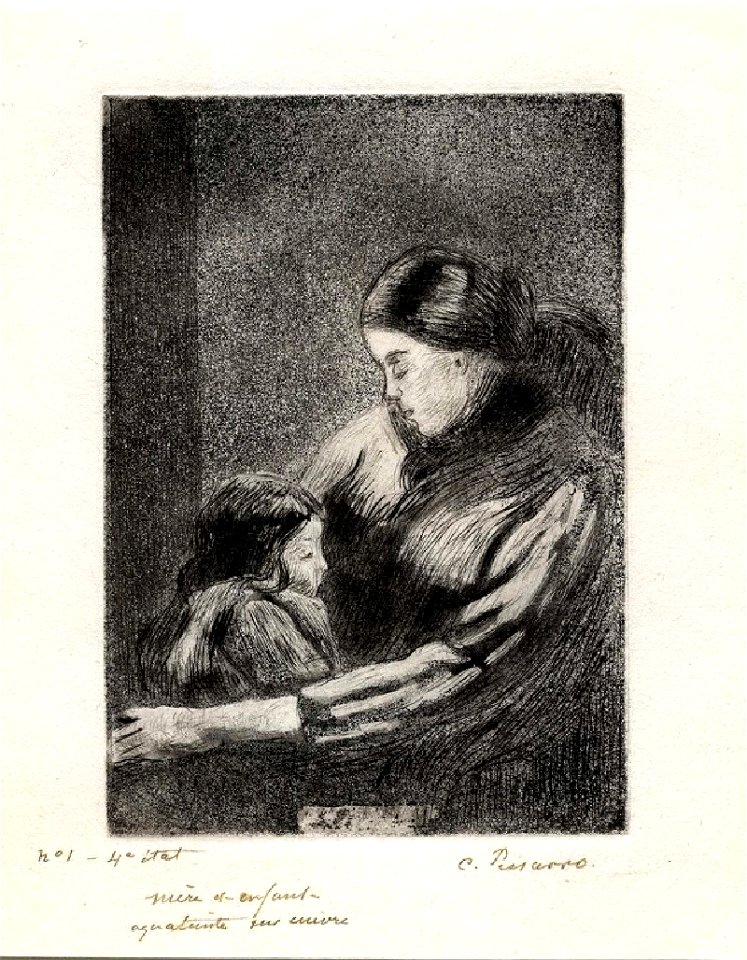 Pissarro - Mère et enfant, WA1952.6.541