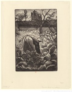 Pissarro - Femme dans un potager, 2ème état, btv1b6955126c