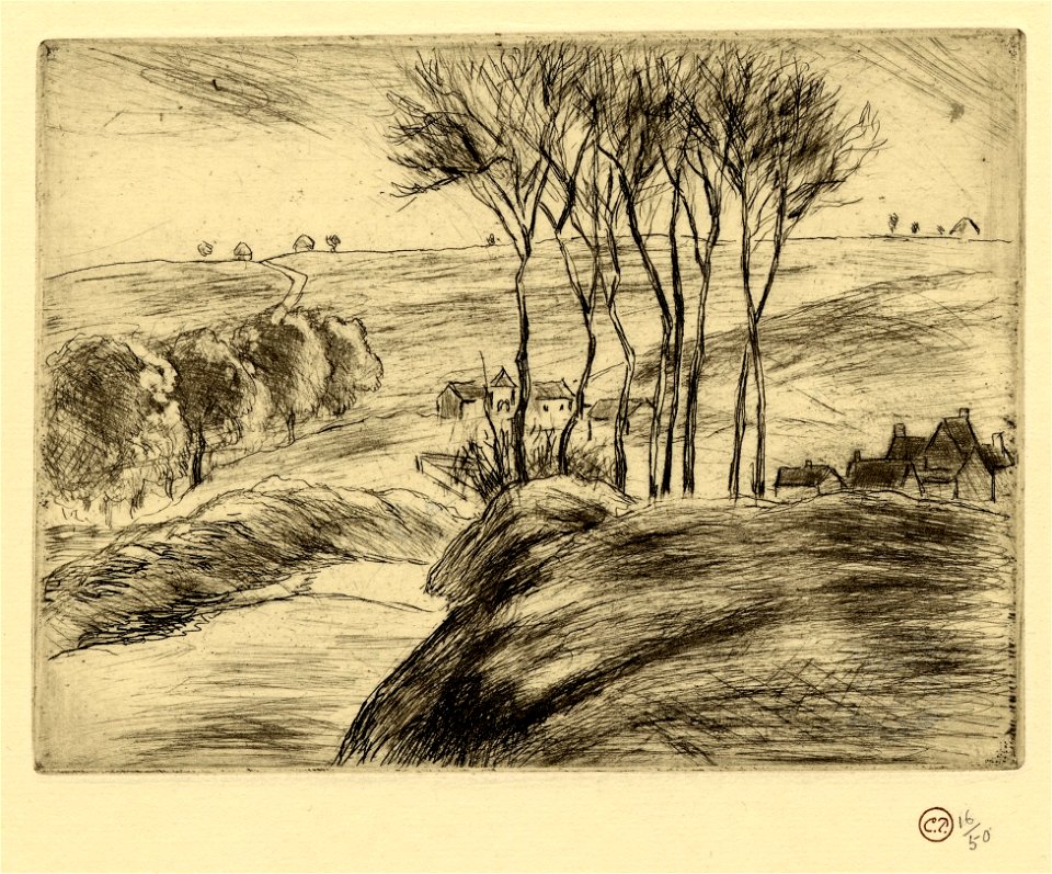 Pissarro - Paysage à Osny, 1920,0617.5