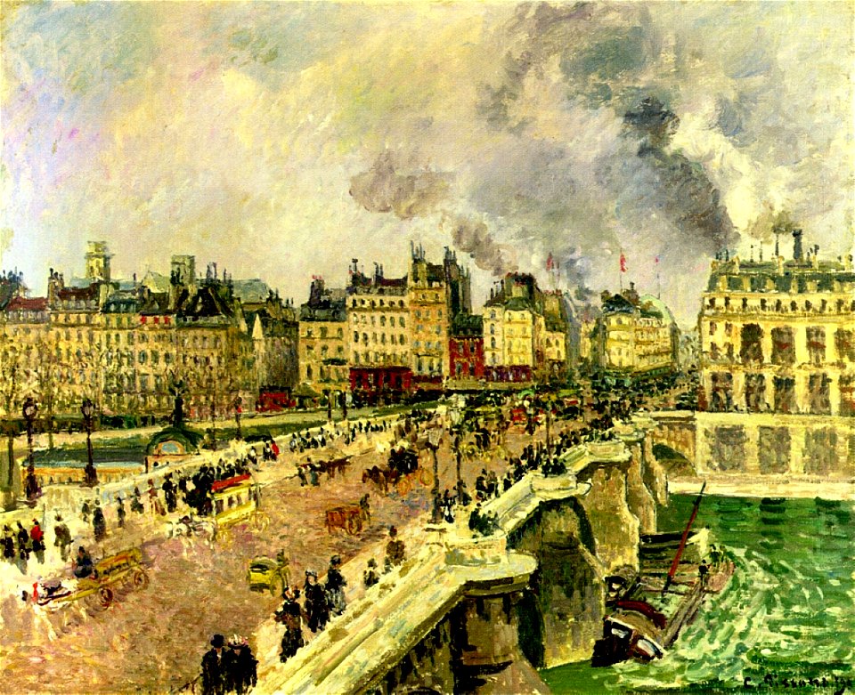 Pissarro The-pont-neuf-shipwreck-of-the-bonne-mere-1901