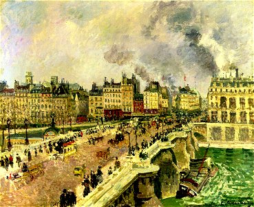 Pissarro The-pont-neuf-shipwreck-of-the-bonne-mere-1901