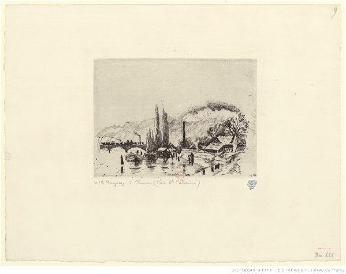 Pissarro - Paysage à Rouen (Côte Sainte-Catherine), 4e état, btv1b6955156h