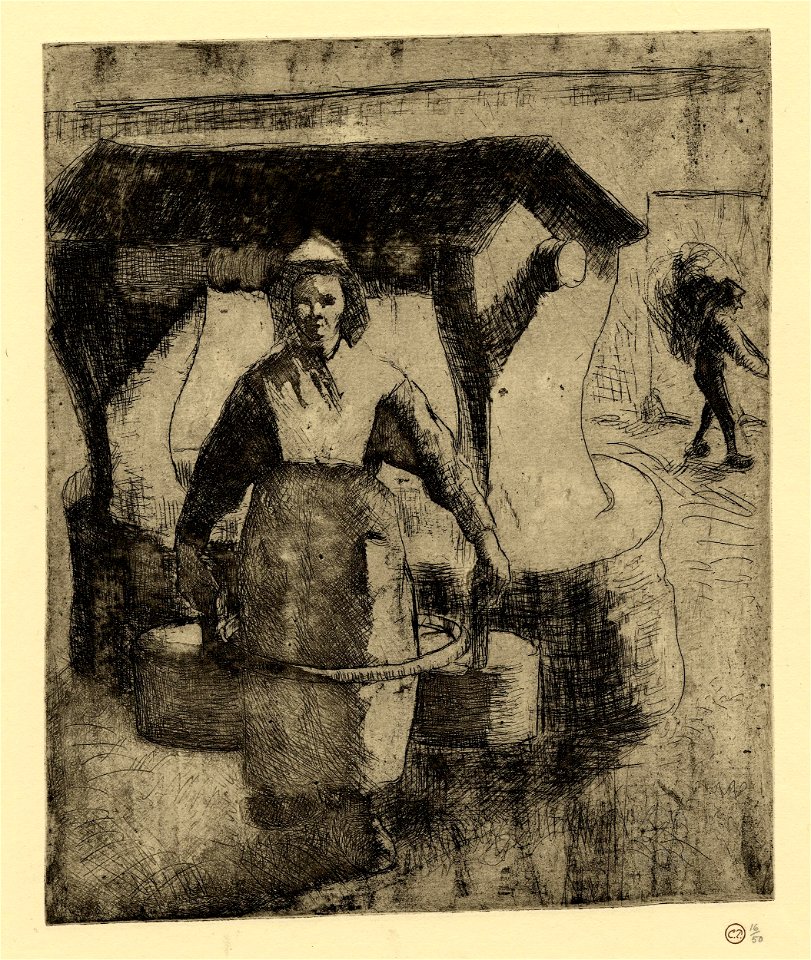 Pissarro - Paysanne au puits, 1920,0617.9