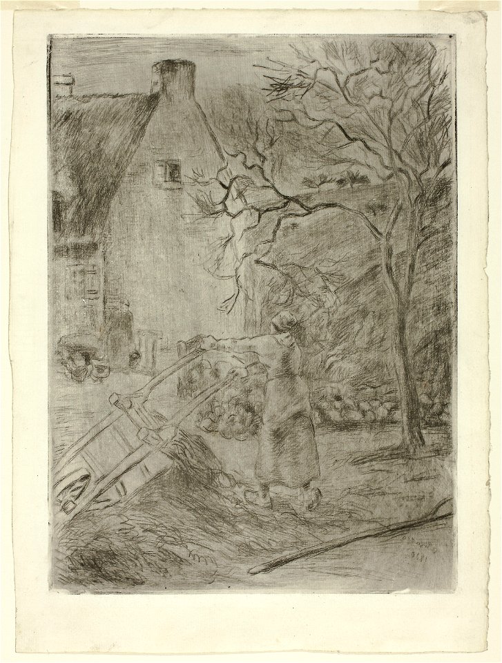 Pissarro - Woman Emptying a Wheelbarrow, 1957.329