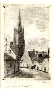 Pissarro - Notre-Dame de Bruges, WA1952.6.631