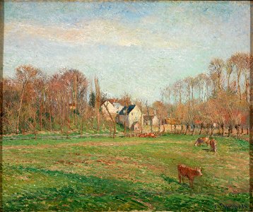 Camille Pissarro - Field and Mill at Osny - 72.096 - Rhode Island School of Design Museum