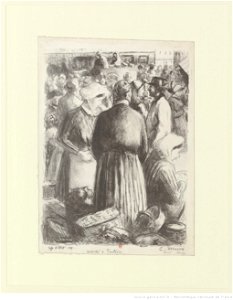Pissarro - Marché à Pontoise, 3e état, btv1b69552845