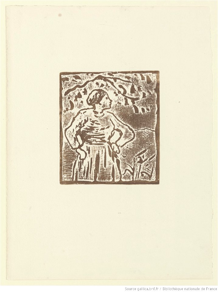 Pissarro - Paysanne sous un arbre, btv1b6955304g