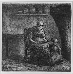 Pissarro - Peasant Woman Feeding a Child, 1977.741