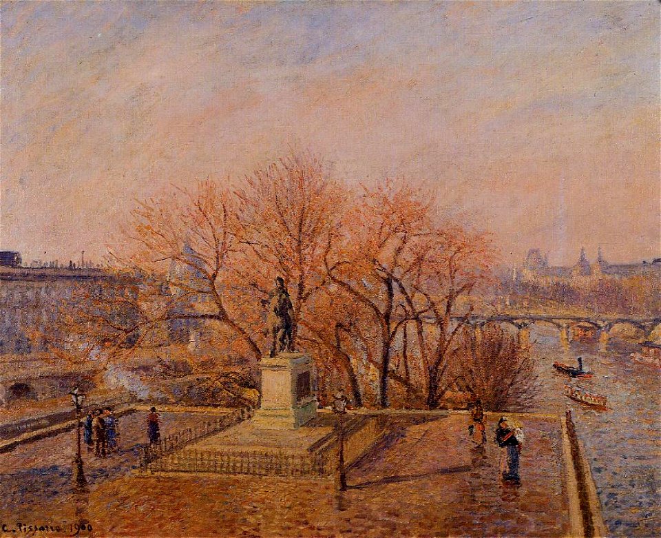 Camille Pissarro - Statue d'Henri IV, (1900)