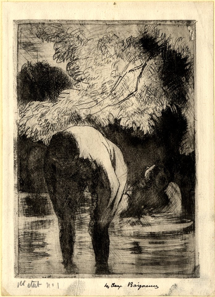 Pissarro - Les Deux Baigneuses, 1949,0411.2631