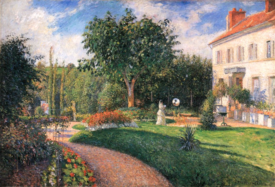 Camille Pissarro - La Jardin des Mathurins, Pontoise - 1876