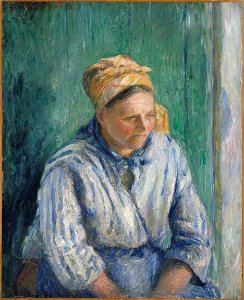 Camille Pissarro Washerwoman, Study The Metropolitan Museum of Art. Free illustration for personal and commercial use.