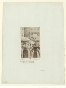 Pissarro - Marché de Pontoise, 3e état, btv1b6955195m