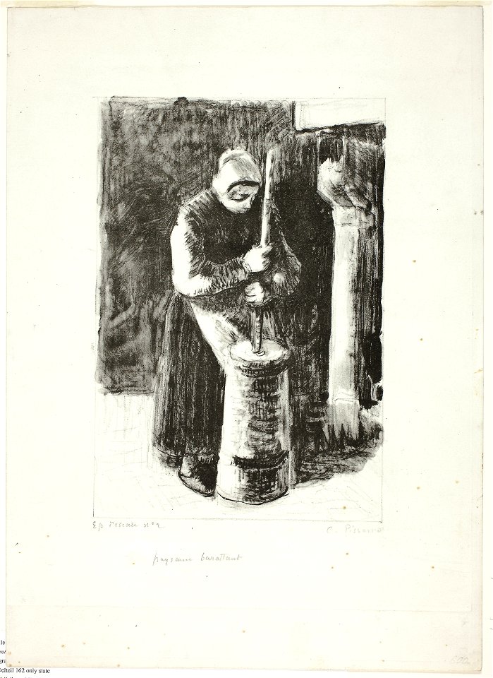 Pissarro - Peasant Woman Churning Milk, 2007.653