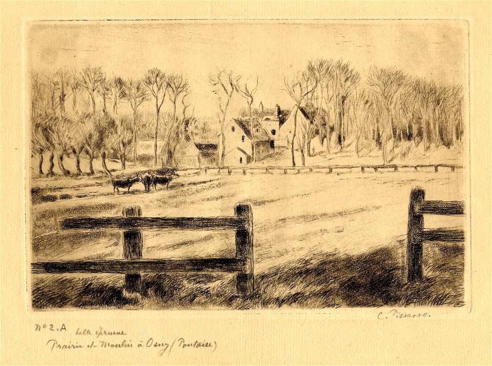 Pissarro - Prairie et Moulin, à Osny, 1949,0411.2607