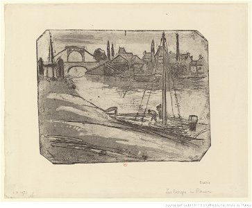 Pissarro - Les berges à Rouen, btv1b6955247w