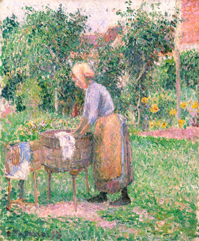 Camille Pissarro A Washerwoman at Éragny The Metropolitan Museum of Art