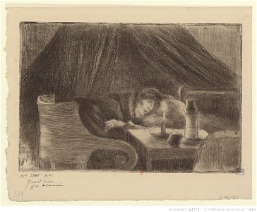 Pissarro - Grand'mère (effet de lumière), 4e état, btv1b6955206z