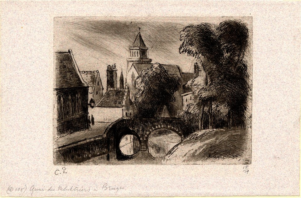 Pissarro - Quai des Ménétriers, à Bruges, 1949,0411.2627