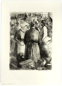 Pissarro - Market in Pointoise, 2017.40