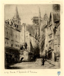 Pissarro - Rue de l'Épicerie, à Rouen, 1907,1115.5