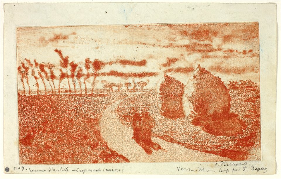 Pissarro - Twilight with Haystacks, 1979.650