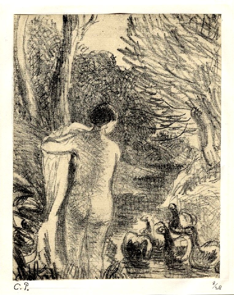 Pissarro - Gardeuse d'oies nue, WA1952.6.691