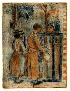 Pissarro - Mendiantes, WA1953.86