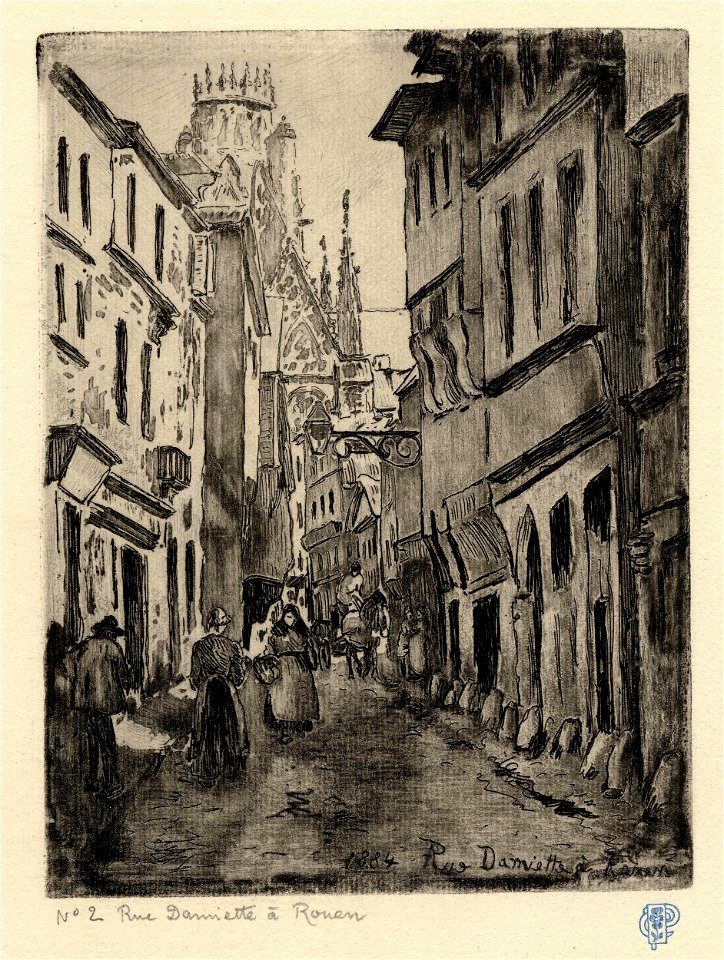 Pissarro - Rue Damiette, à Rouen, 1907,1115.4