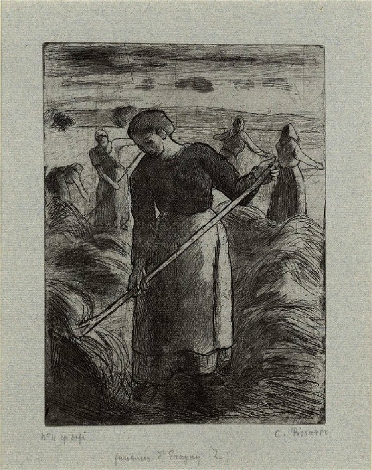 Pissarro - Faneuses d'Eragny, WA1952.6.649