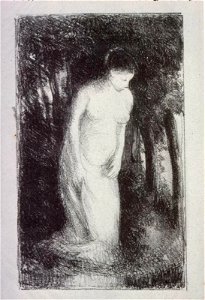 Pissarro - Woman Bathing Near a Wood, 56.155