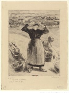 Pissarro - Récolte de pommes de terre, 7e état, btv1b6955172m