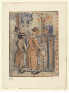 Pissarro - Mendiantes, 2e état, btv1b69552526