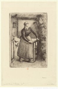 Pissarro - Femme à la barrière, 10e état, btv1b69552118