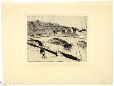 Pissarro - The Stone Bridge at Rouen, 2007.657