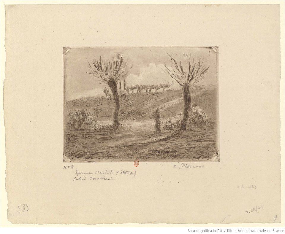 Pissarro - Soleil couchant, 4e état, btv1b6955112b
