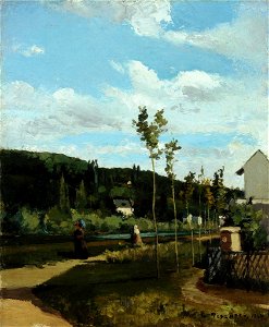 Pissarro - Strollers on a Country Road, La Varenne-Saint-Hilaire, 1864