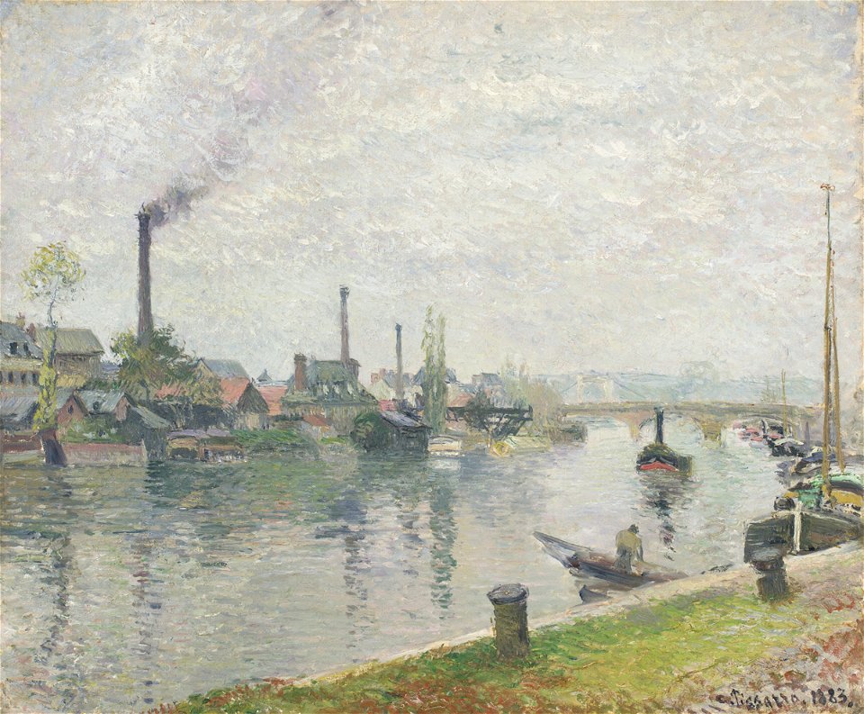 Pissarro - Lacroix Island at Rouen, 1883