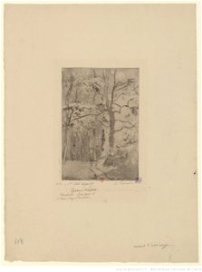 Pissarro - Maison Rondest, à l'Hermitage (Pontoise), 1er état, btv1b69551308