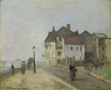 Pissarro - Le Quai du Pothuis à Pontoise, 1872