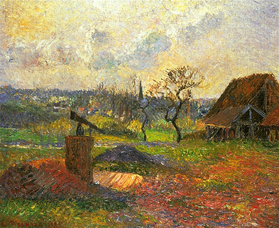 Camille Pissarro - La Briqueterie Delafolie à Éragny (1885)