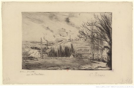 Pissarro - Vue de Pontoise, 7e état, btv1b69551642