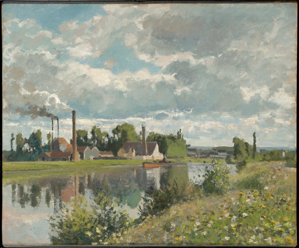 Pissarro - The River Oise near Pontoise, 1873