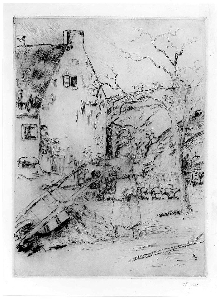 Pissarro - Woman Emptying a Wheelbarrow, 59.539