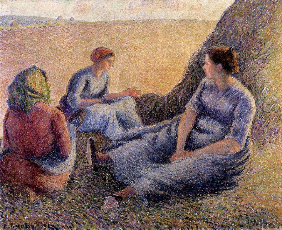 Haymakers Resting by Camille Pissarro - Free Stock Illustrations